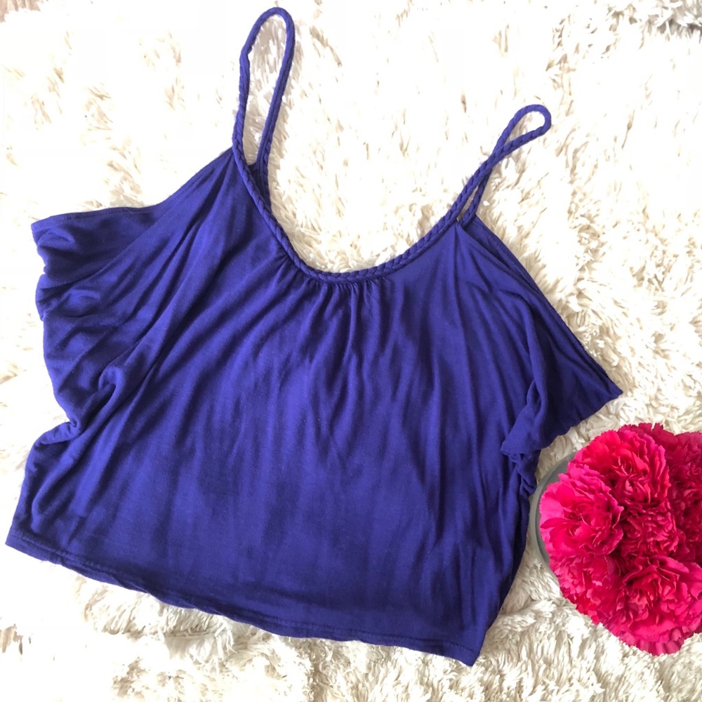 Dark Purple Flowy Tank